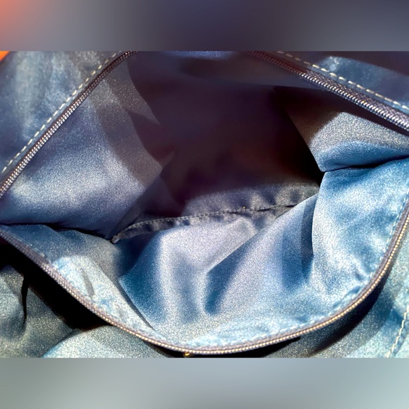 EUC COACH Gray Croc Embossed Chain Link Sophia - Picture 9 of 11